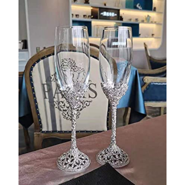 Elegantly Designed Jozen Gift Champagne Flutes Set - 7oz
