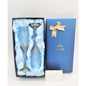 Elegantly Designed Jozen Gift Champagne Flutes Set - 7oz