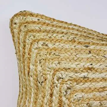 Heavenera Jute Boho Throw Pillow Covers Set of 2