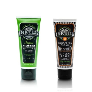 INK-EEZE Tattoo Care Bundle: Green Ointment & SPF30 Sunscreen