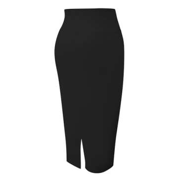 Tapata Women's Office Work Pencil Skirt Stretch High Waist Below Knee Bodycon for Business Casual, B...