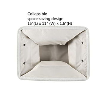 Storage Baskets for Shelves - Fabric Bins with Handles