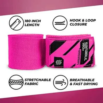 Sanabul 180 Inch Hand Wraps for Boxing and MMA Gear