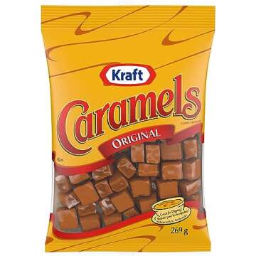 Kraft Original Caramels Chewy Candy 269g/9.5oz Bag (Imported from Canada)