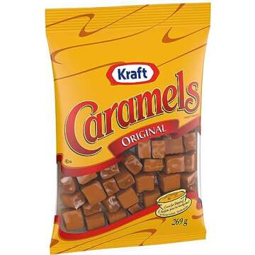Kraft Original Caramels Chewy Candy 269g/9.5oz Bag (Imported from Canada)