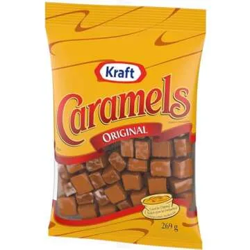 Kraft Original Caramels Chewy Candy 269g/9.5oz Bag (Imported from Canada)