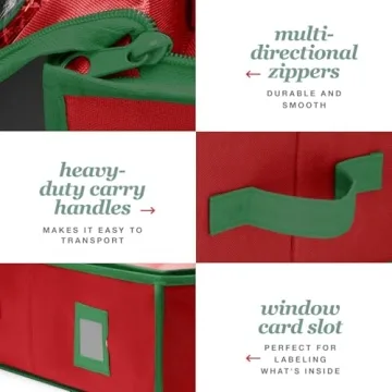 Large Capacity Christmas Wrapping Paper Storage Organizer Bag