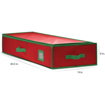 Large Capacity Christmas Wrapping Paper Storage Organizer Bag