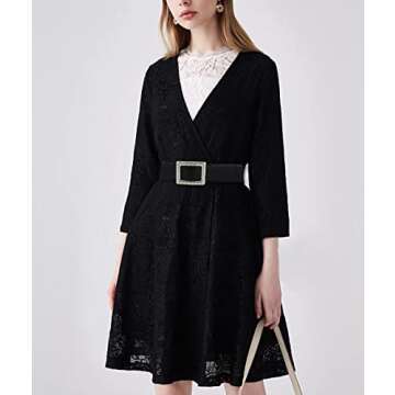 Weenkeey Women's Chic Elastic Wide Waist Belt for Dresses