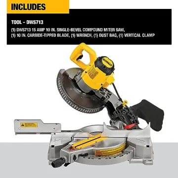 DEWALT 10-Inch Single Bevel Compound Miter Saw