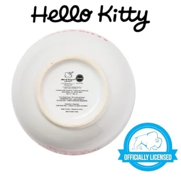 Hello Kitty Ceramic Bowl with Chopsticks - 20oz