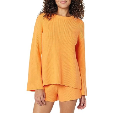 Alice Ribbed Pullover Sweater Back Slit Comfort Style