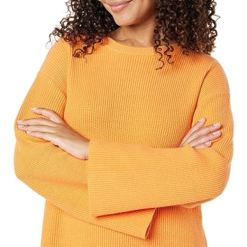 Alice Ribbed Pullover Sweater Back Slit Comfort Style