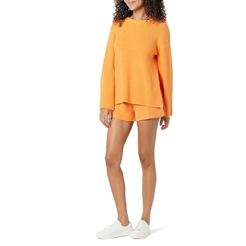 Alice Ribbed Pullover Sweater Back Slit Comfort Style