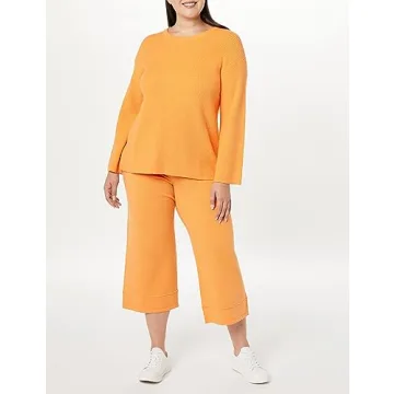 Alice Ribbed Pullover Sweater Back Slit Comfort Style