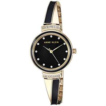 Anne Klein Women's Premium Crystal Accented Watch and Bangle Set