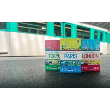 Next Station Paris Board Game | Fun Flip and Write Train Route-Building Strategy Game | Kids Teens Adults Family Couples Solo Play | 1-4 Players | by Blue Orange Games