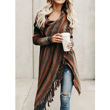 Women's Knitted Tassel Cardigan - Cozy and Stylish