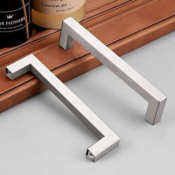 Probrico Stylish Square Cabinet Handles - 15 Pack