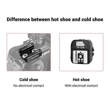 SmallRig Cold Shoe Adapter for Camera Cage, Camera Rig, Camera Light Mount, LED Monitor Mount, Flash Shoe Mount, On-Camera Microphones - 1960