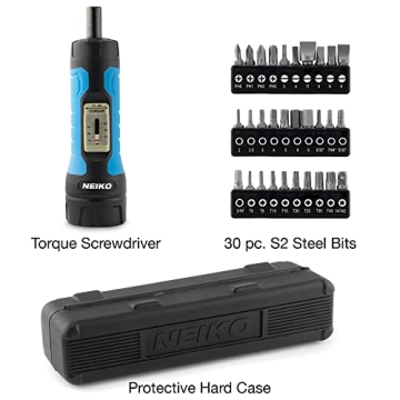 Neiko 10574A Torque Wrench Screwdriver Set for Precision