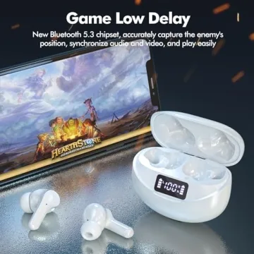 Beniduck Wireless Earbuds Bluetooth 5.3 with HiFi Stereo Sound