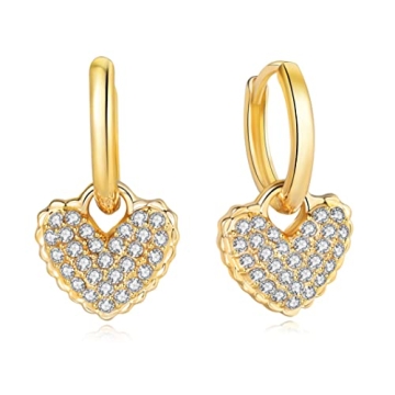 Elegant Chunky Gold Hoop Earrings for Women - 18K Plated Hypoallergenic Jewelry, Perfect Statement A...