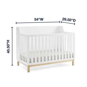 babyGap Oxford 6-in-1 Convertible Crib & Mattress Bundle