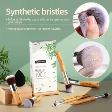 Essential BS-MALL 11pcs Bamboo Makeup Brush Set - Perfect Blend