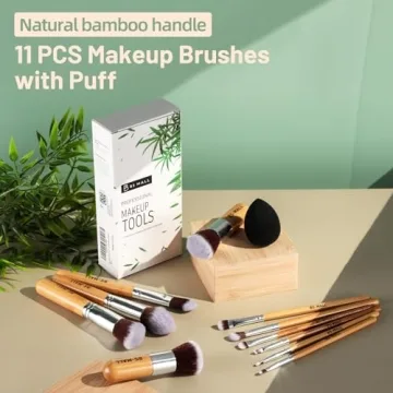Essential BS-MALL 11pcs Bamboo Makeup Brush Set - Perfect Blend