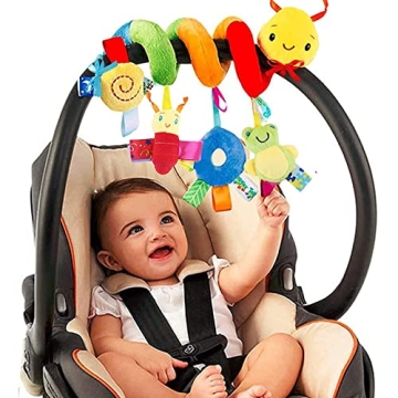 Colorful Baby Crib Hanging Rattles Toys for Sensory Play