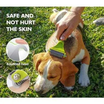 Pecute Pet Dematting Tool - Effortless Grooming for Long-haired Pets