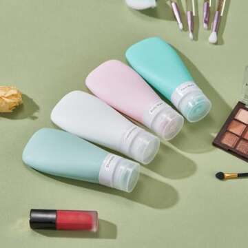 INSFIT Travel Bottles TSA Approved Leak Proof Containers