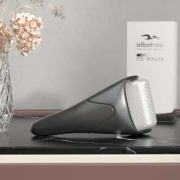 Ice Roller & Gua Sha Set, Skin Care for Face Wrinkles and Puffiness, Self Facial Massage Tools