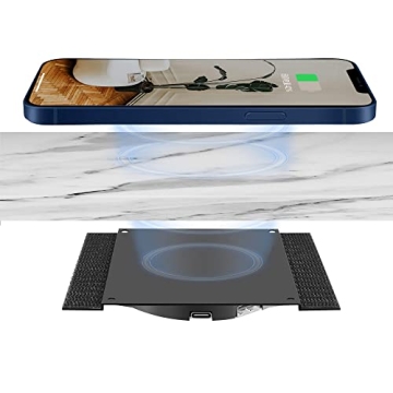 UUMAO Invisible Wireless Charger 5-15MM, Under Desk 10W Furniture Wireless Charging Pad for Magsafe ...