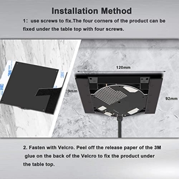 UUMAO Invisible Wireless Charger for Under Desk Use