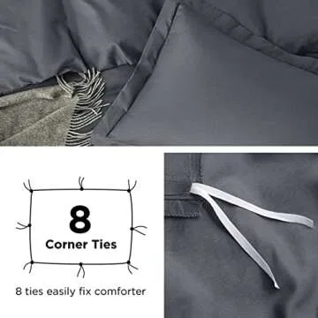 Bedsure California King Duvet Cover - Ultra Soft & Durable