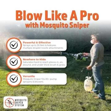Pesticide Sprayer | Insecticide Sprayer and Mosquito Mister System | Pest Control System for Fleas, Ticks, and Mosquitos | Kit + Tank Sprayer