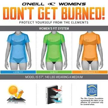 O'Neill Wetsuits Women's Standard Graphic Long Sleeve Sun Shirt, Black/Twiggy, X-Small