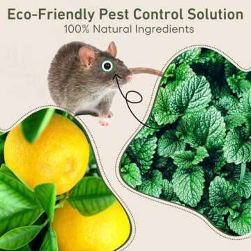 Natural Peppermint Lemon Mouse Repellent Safe for Pets