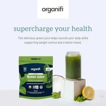 Organifi: GO Packs - Green Juice - Organic Superfood Supplement Powder - 30 Travel Packs - Organic Vegan Greens - Hydrates and Revitalizes