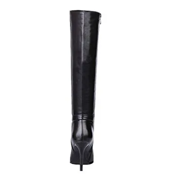 Dance&Style Women's Leather Boots - Knee High Comfort
