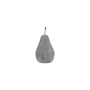 Creative Co-Op Grey Cement Pear Decoration for Home