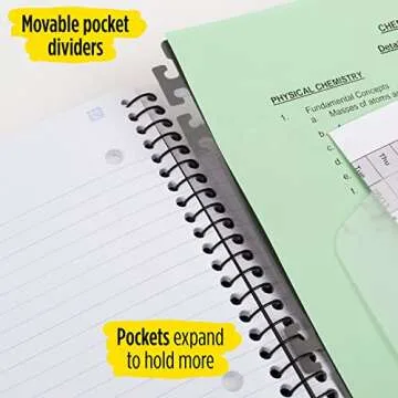 Five Star 5 Subject Spiral Notebook with Study App