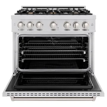 ZLINE Classic Dual Fuel Range with Brass Burners