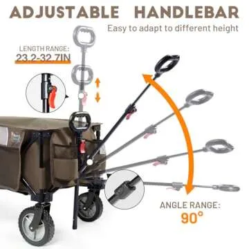 TIMBER RIDGE Collapsible Wagon Cart for All Your Needs