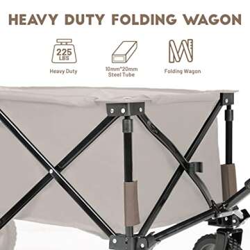 TIMBER RIDGE Collapsible Wagon Cart for All Your Needs