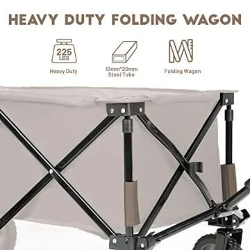 TIMBER RIDGE Collapsible Wagon Cart for All Your Needs