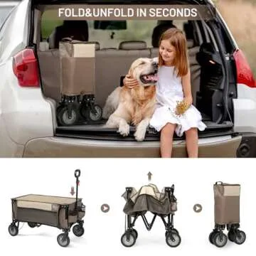 TIMBER RIDGE Collapsible Wagon Cart for All Your Needs