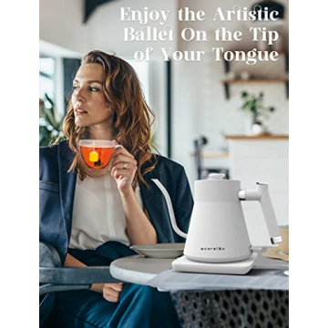 ECORELAX Gooseneck Electric Kettle for Coffee and Tea